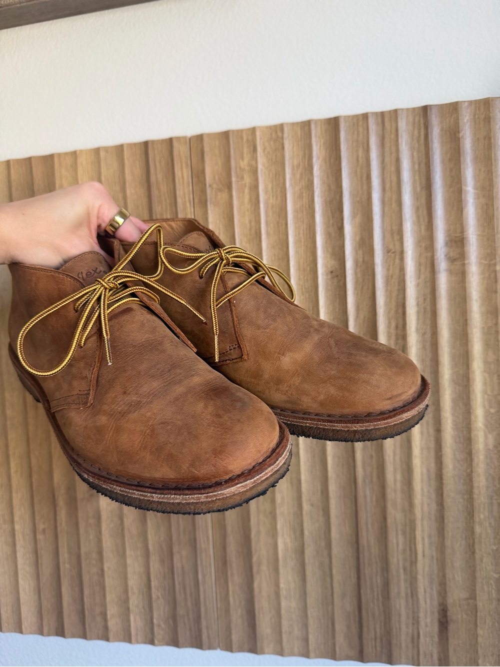 Astorflex Brown Leather Chukka Boots - Sz 11 - Picture 3 of 9